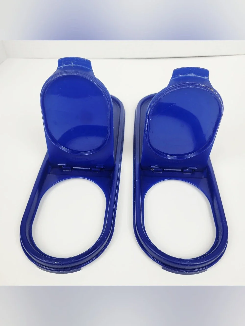 Vtg 90s~Tupperware 2239E~2351C~Modular Mates w/Blue Lids~Dry Food Pantry Keeper